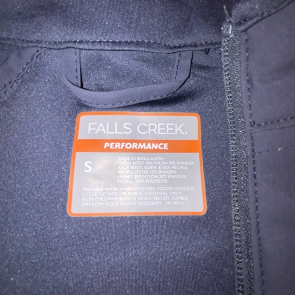 Falls Creek Blue Lightweight Performance Jacket with Zipper and Standing Collar - Picture 8 of 11